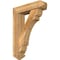 Ekena Millwork Olympic Arts and Crafts Rough Sawn Bracket w/ Offset Brace, Western Red Cedar, 6"W x 22"D x 30"H BKT0604X22X30OLY03RWR - alternate 1
